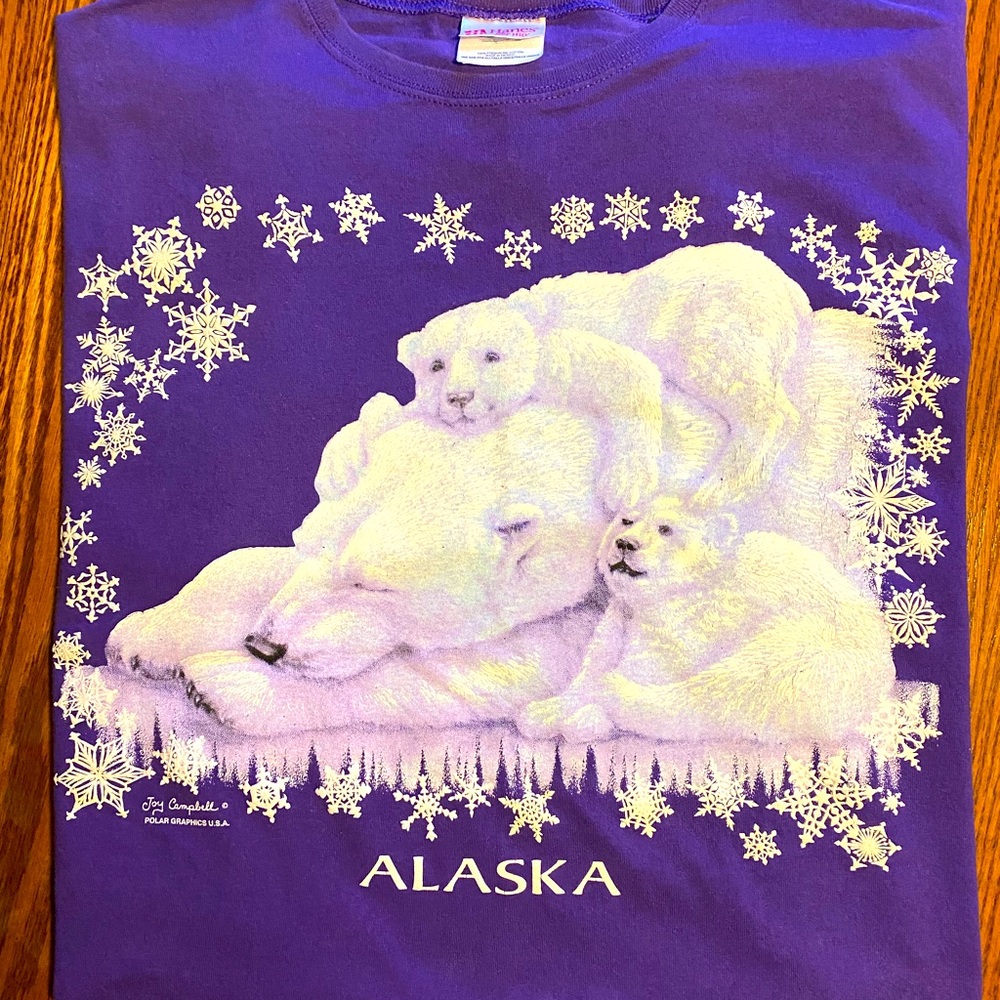 Women’s purple polar bears night shirt